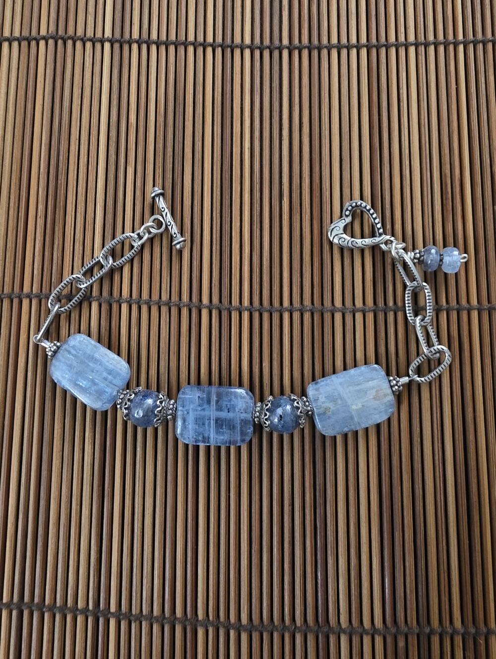 Sterling Silver Kyanite Bracelet (Vintage)